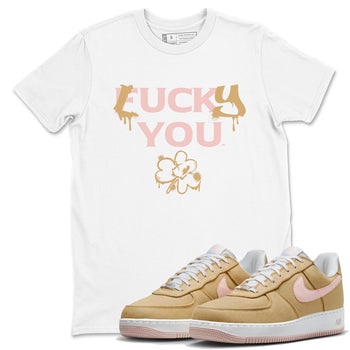 AF 1 Linen shirts to match jordans Lucky You sneaker match tees Air Force 1 Linen match shoes to clothes SNRT Sneaker Tees unisex cotton White 1 shirts