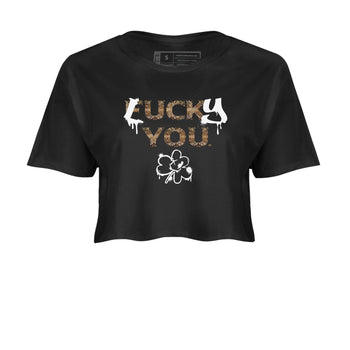 AF1 Ivory Snake shirt to match jordans Lucky You sneaker tees Air Force1 Ivory Snake SNRT Sneaker Release Tees Black 2 crop length shirt