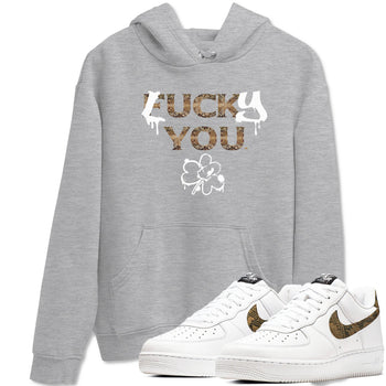 AF1 Ivory Snake shirt to match jordans Lucky You sneaker tees Air Force1 Ivory Snake SNRT Sneaker Release Tees unisex cotton Heather Grey 1 crew neck shirt
