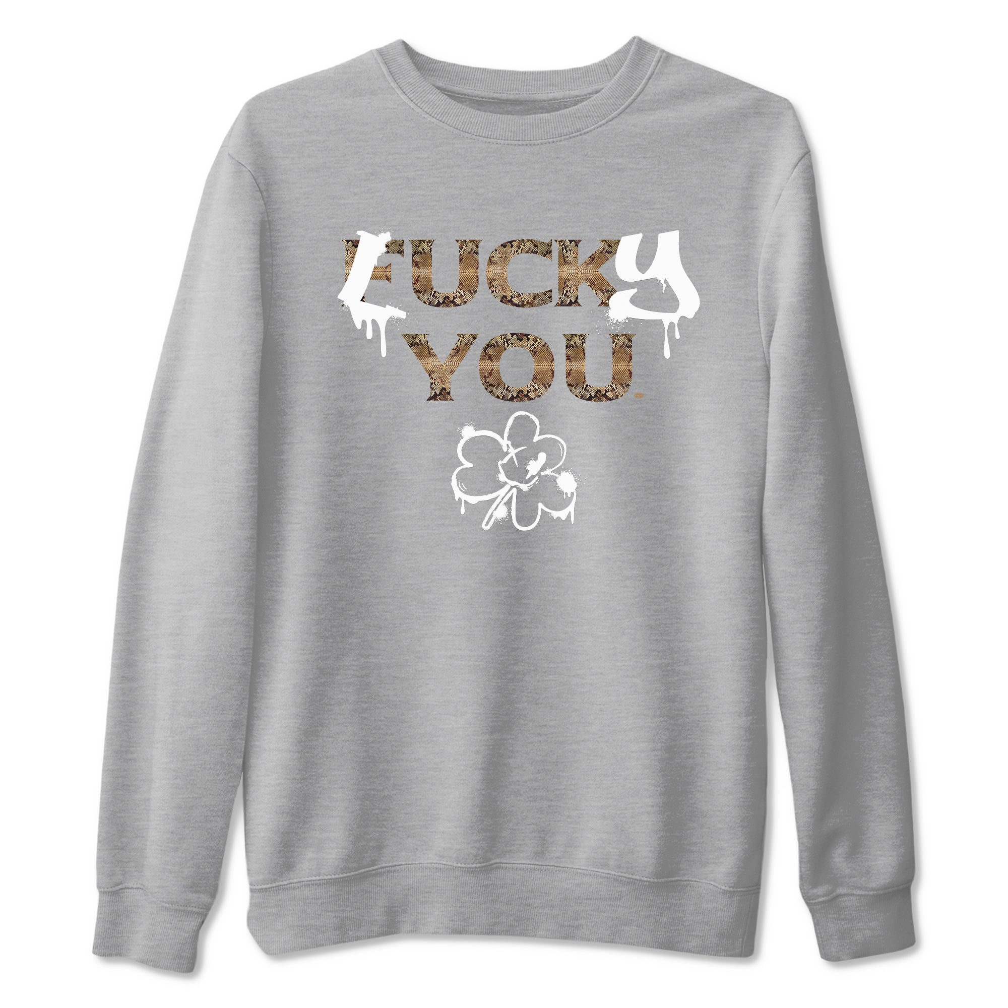 AF1 Ivory Snake shirt to match jordans Lucky You sneaker tees Air Force1 Ivory Snake SNRT Sneaker Release Tees unisex cotton Heather Grey 2 crew neck shirt