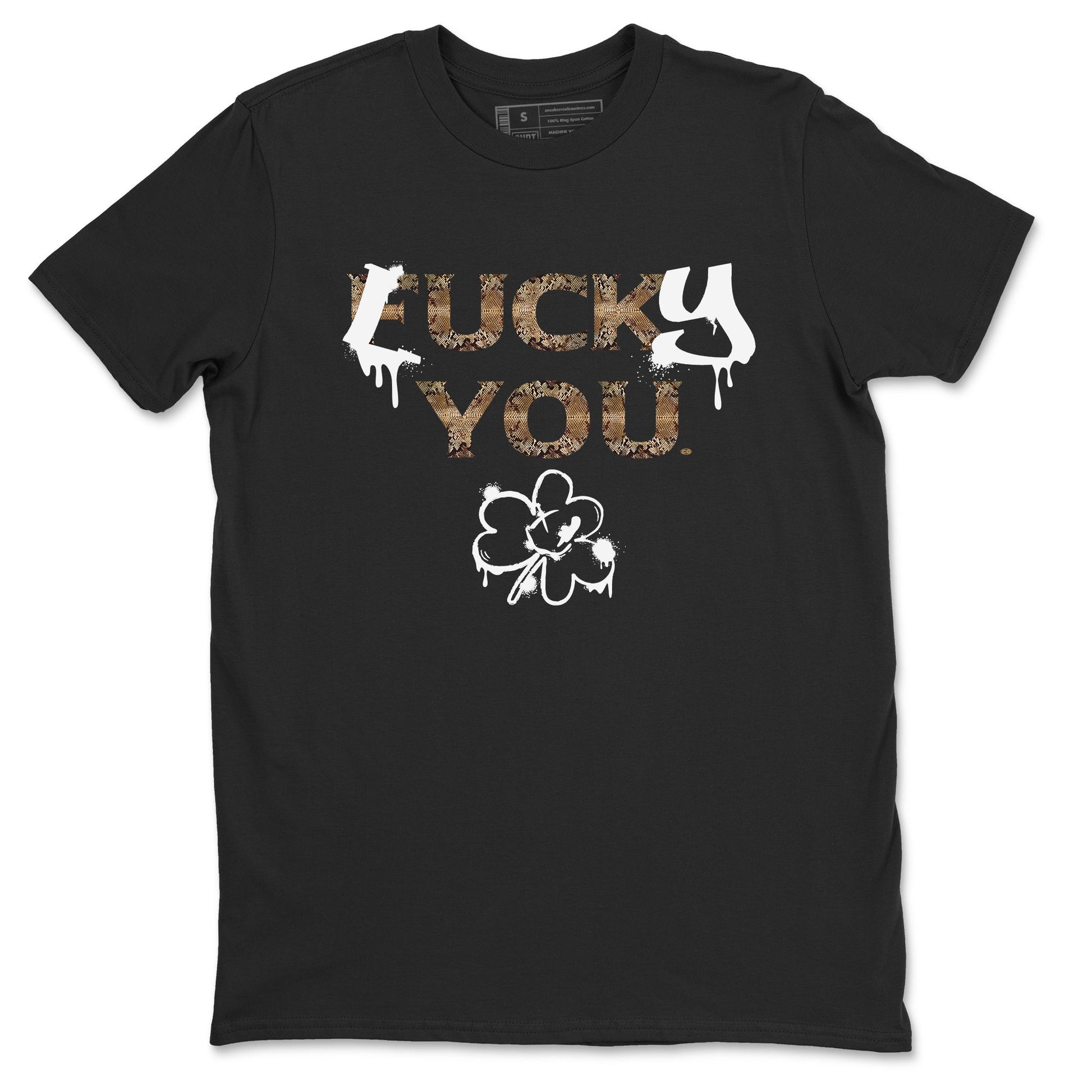 AF1 Ivory Snake shirt to match jordans Lucky You sneaker tees Air Force1 Ivory Snake SNRT Sneaker Release Tees unisex cotton Black 2 crew neck shirt