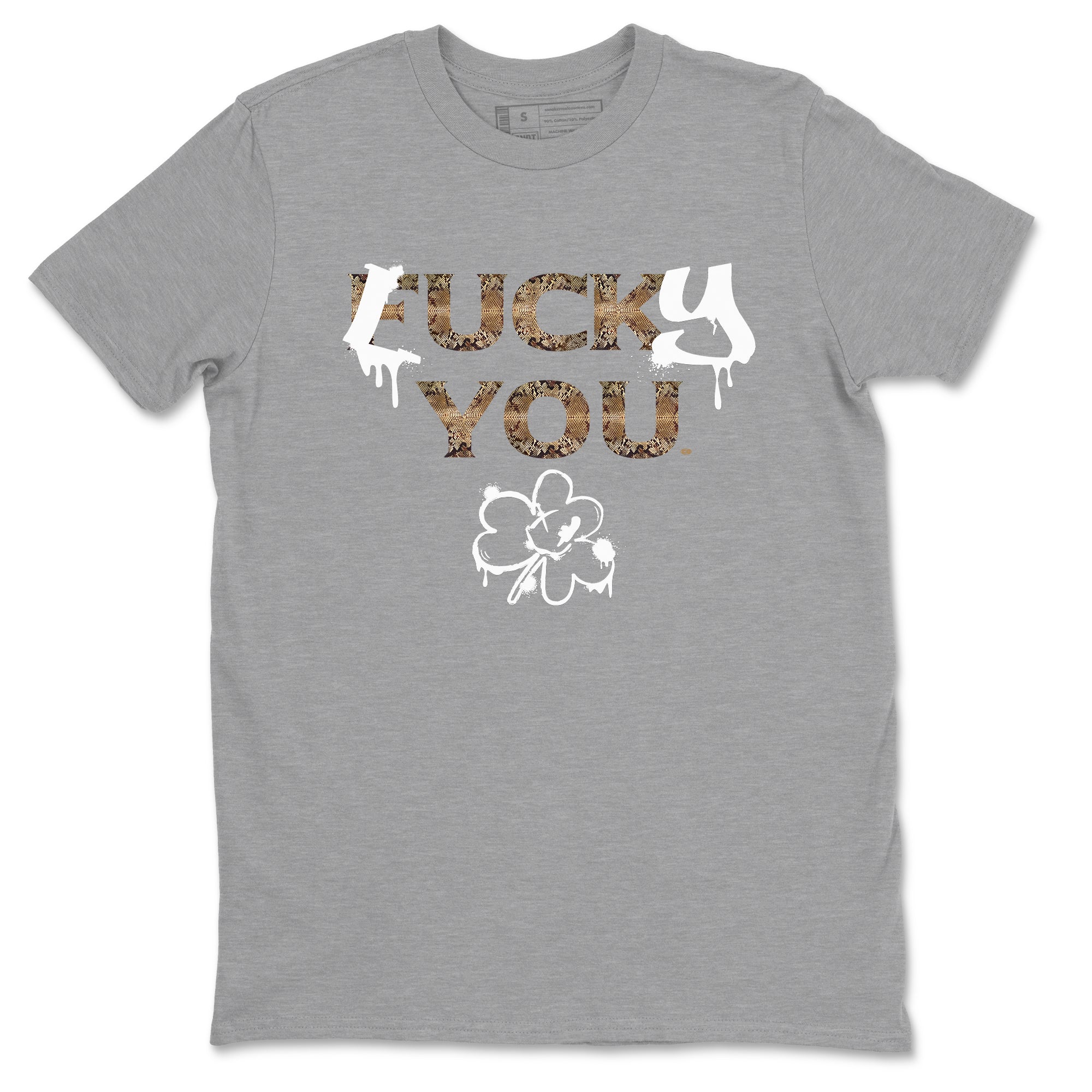 AF1 Ivory Snake shirt to match jordans Lucky You sneaker tees Air Force1 Ivory Snake SNRT Sneaker Release Tees unisex cotton Heather Grey 2 crew neck shirt