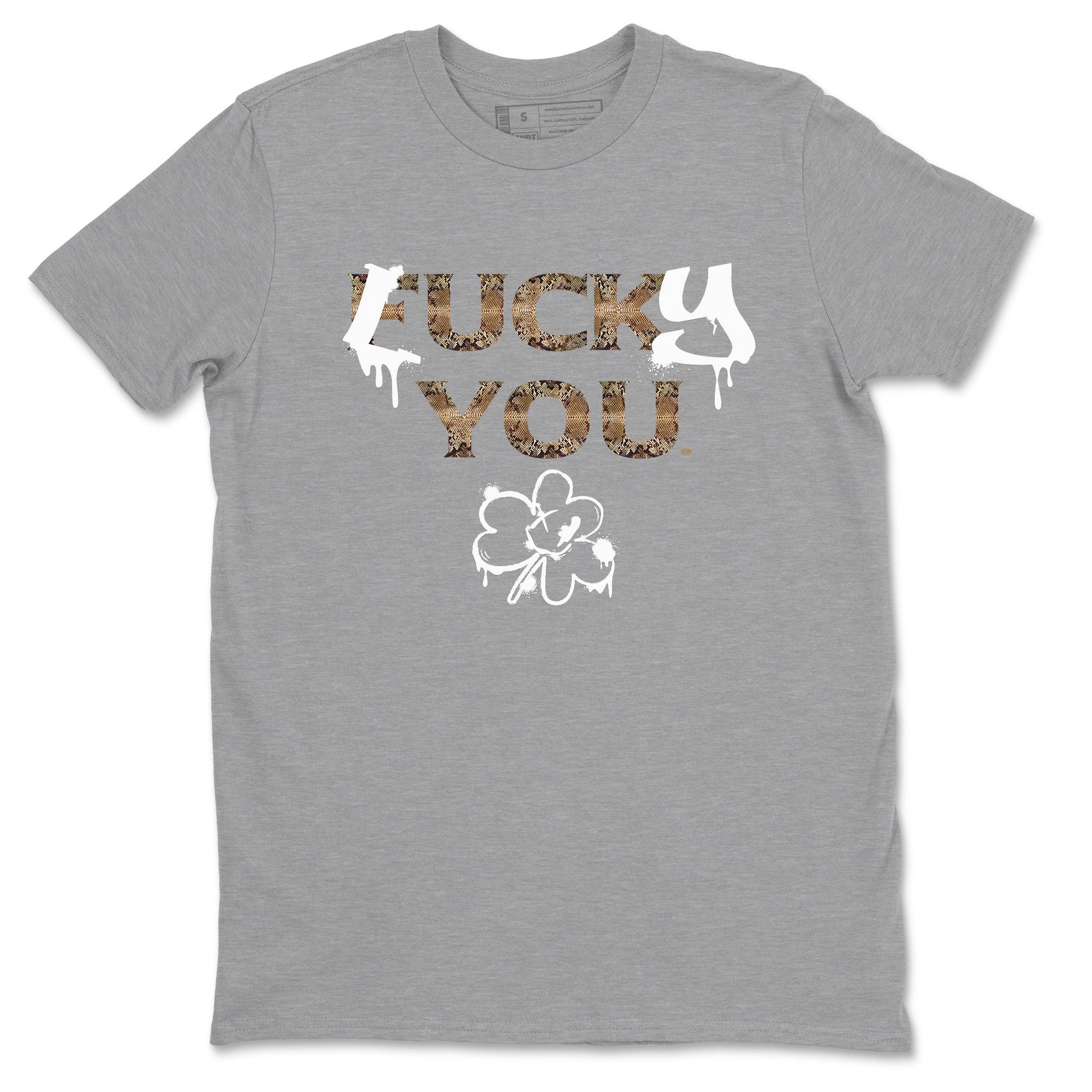 AF1 Ivory Snake shirt to match jordans Lucky You sneaker tees Air Force1 Ivory Snake SNRT Sneaker Release Tees unisex cotton Heather Grey 2 crew neck shirt