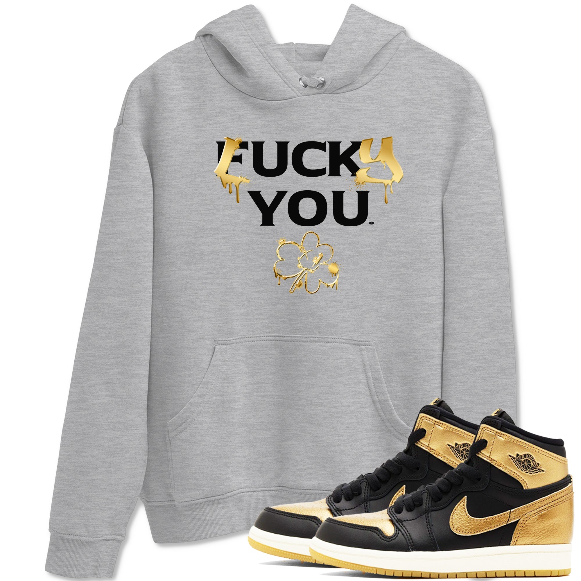 1s Black Metallic Gold shirts to match jordans Lucky You sneaker match tees Air Jordan 1 Black Metallic Gold SNRT Sneaker Release Tees unisex cotton Heather Grey 1 crew neck shirts