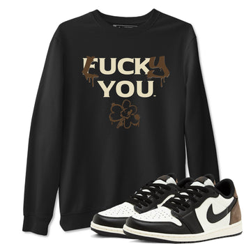 1s Mocha shirts to match jordans Lucky You sneaker match tees Air Jordan 1 Mocha match shoes to clothes SNRT Sneaker Tees unisex cotton Black 1 shirts