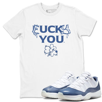 11s Diffused Blue Shirts To Match Jordans Lucky you sneaker match tees Air Jordan 11 Diffused Blue Tee SNRT Sneaker Release Tees unisex cotton White 1 crew neck shirts