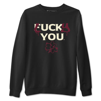 3s A Ma Maniere x Burgundy Crush shirts to match jordans Lucky You sneaker match tees Air Jordan 3 A Ma Maniere x Burgundy Crush SNRT Sneaker Tees streetwear brand Black 2 unisex cotton tee