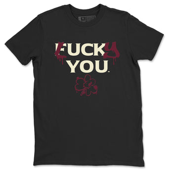 3s A Ma Maniere x Burgundy Crush shirts to match jordans Lucky You sneaker match tees Air Jordan 3 A Ma Maniere x Burgundy Crush SNRT Sneaker Tees streetwear brand Black 2 unisex cotton tee