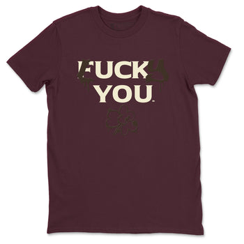 3s A Ma Maniere x Burgundy Crush shirts to match jordans Lucky You sneaker match tees Air Jordan 3 A Ma Maniere x Burgundy Crush SNRT Sneaker Tees streetwear brand Maroon 2 unisex cotton tee