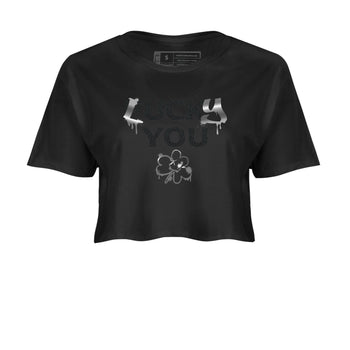 3s Black Cat shirts to match jordans Lucky You sneaker match tees Air Jordan 3 Retro Black Cat match shoes to clothes SNRT Sneaker Tees unisex cotton Black 2 crop tee