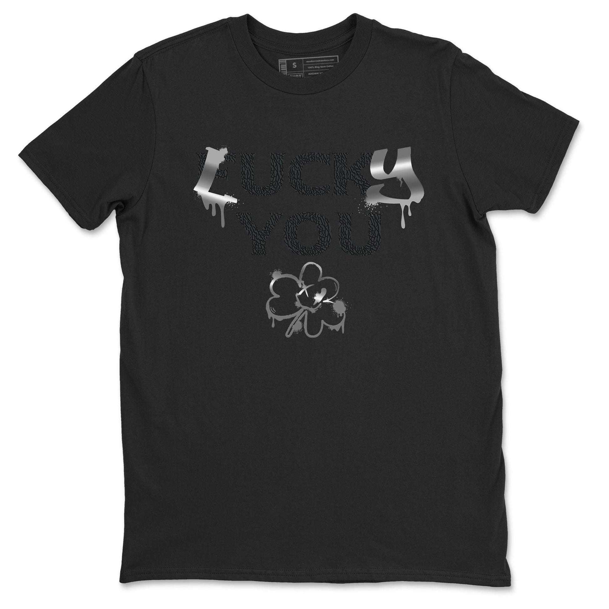 3s Black Cat shirts to match jordans Lucky You sneaker match tees Air Jordan 3 Retro Black Cat match shoes to clothes SNRT Sneaker Tees unisex cotton Black 2 shirts