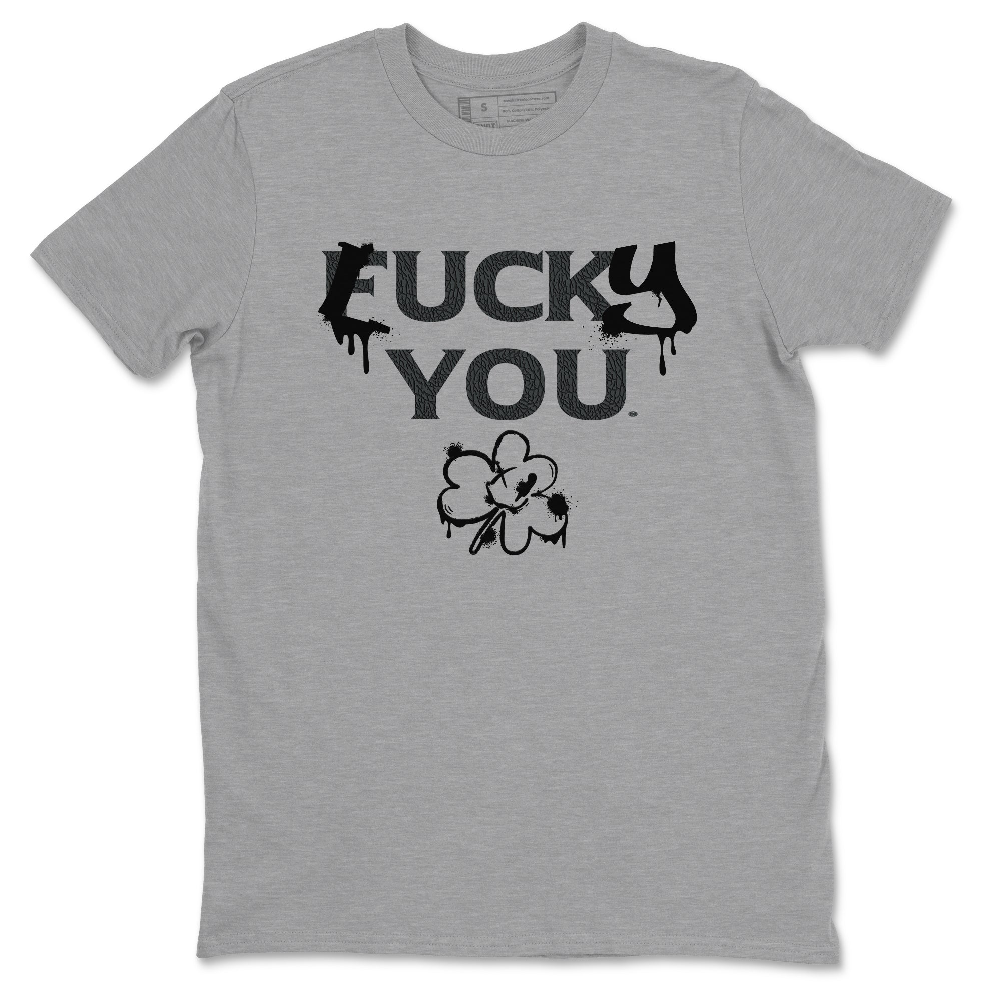 3s Black Cat shirts to match jordans Lucky You sneaker match tees Air Jordan 3 Retro Black Cat match shoes to clothes SNRT Sneaker Tees unisex cotton Heather Grey 2 shirts