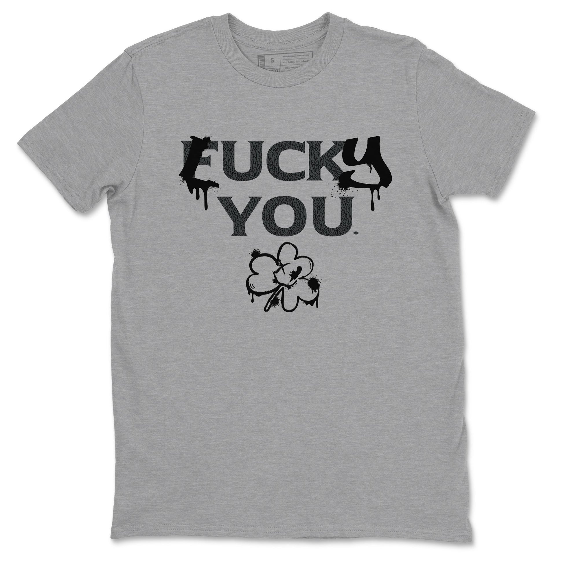 3s Black Cat shirts to match jordans Lucky You sneaker match tees Air Jordan 3 Retro Black Cat match shoes to clothes SNRT Sneaker Tees unisex cotton Heather Grey 2 shirts