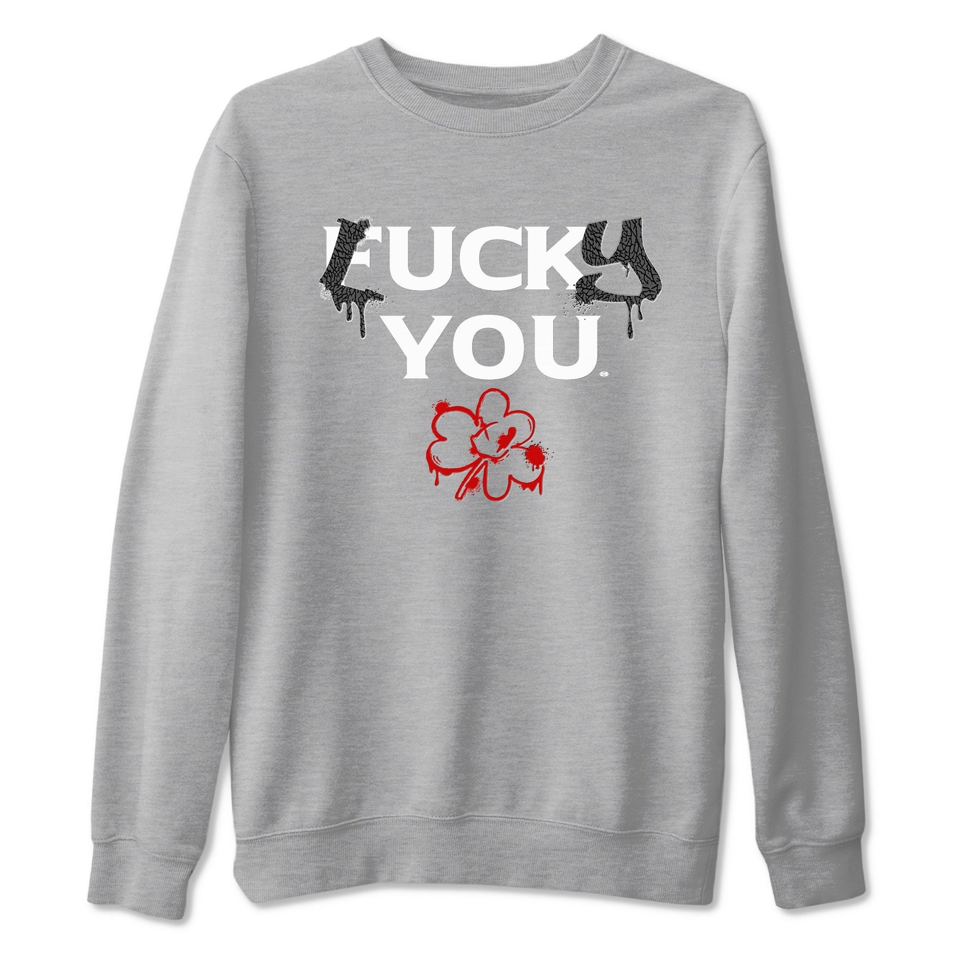 3s Cement Grey shirts to match jordans Lucky You sneaker match tees Air Jordan 3 Cement Grey match shoes to clothes SNRT Sneaker Tees unisex cotton Heather Grey 2 shirts