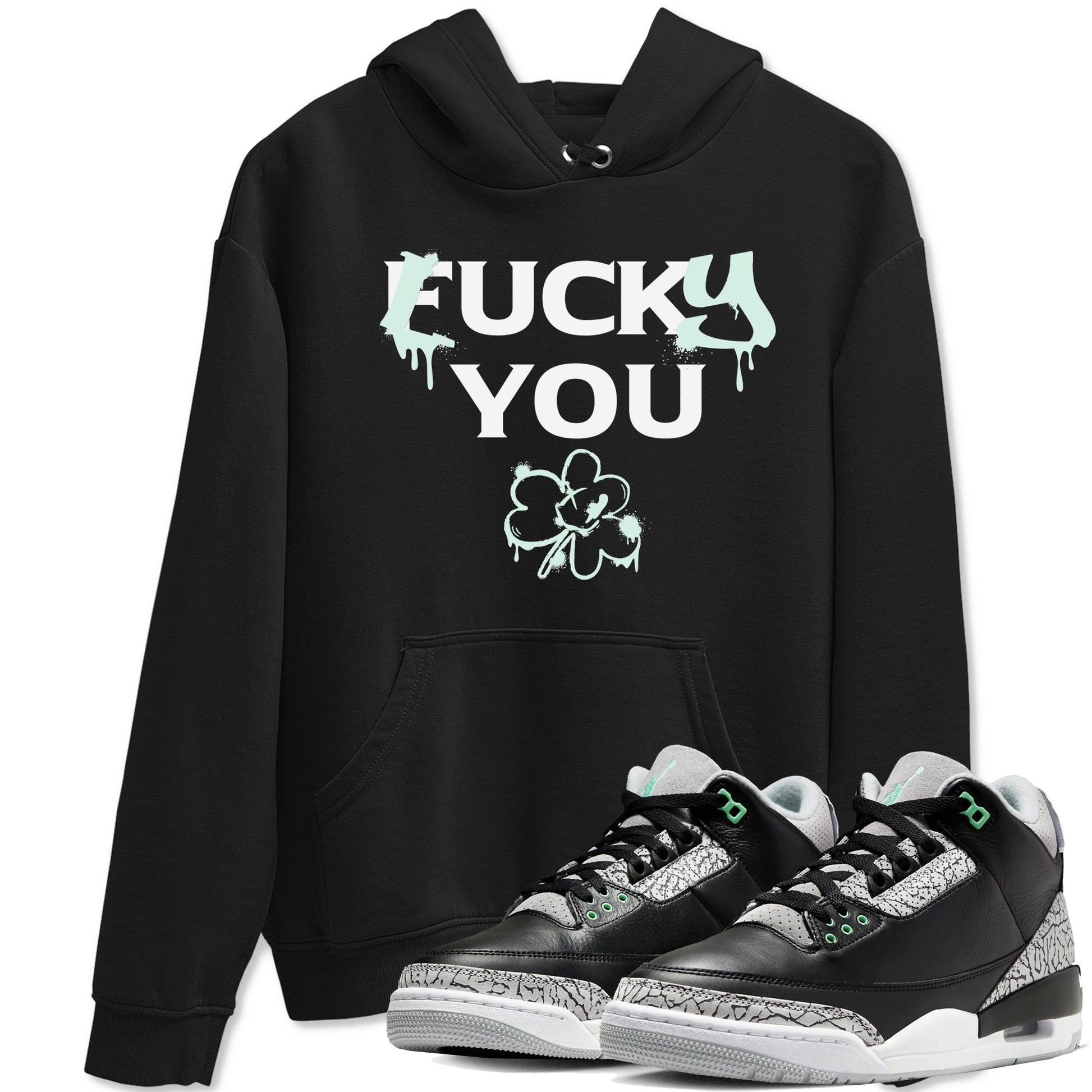 3s Green Glow shirt to match jordans Lucky You sneaker tees Air Jordan 3 Green Glow SNRT Sneaker Release Tees unisex cotton Black 1 crew neck shirt