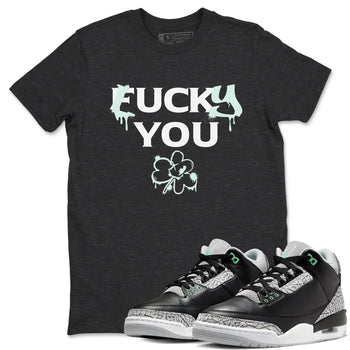 3s Green Glow shirt to match jordans Lucky You sneaker tees Air Jordan 3 Green Glow SNRT Sneaker Release Tees unisex cotton Charcoal Heather 1 crew neck shirt