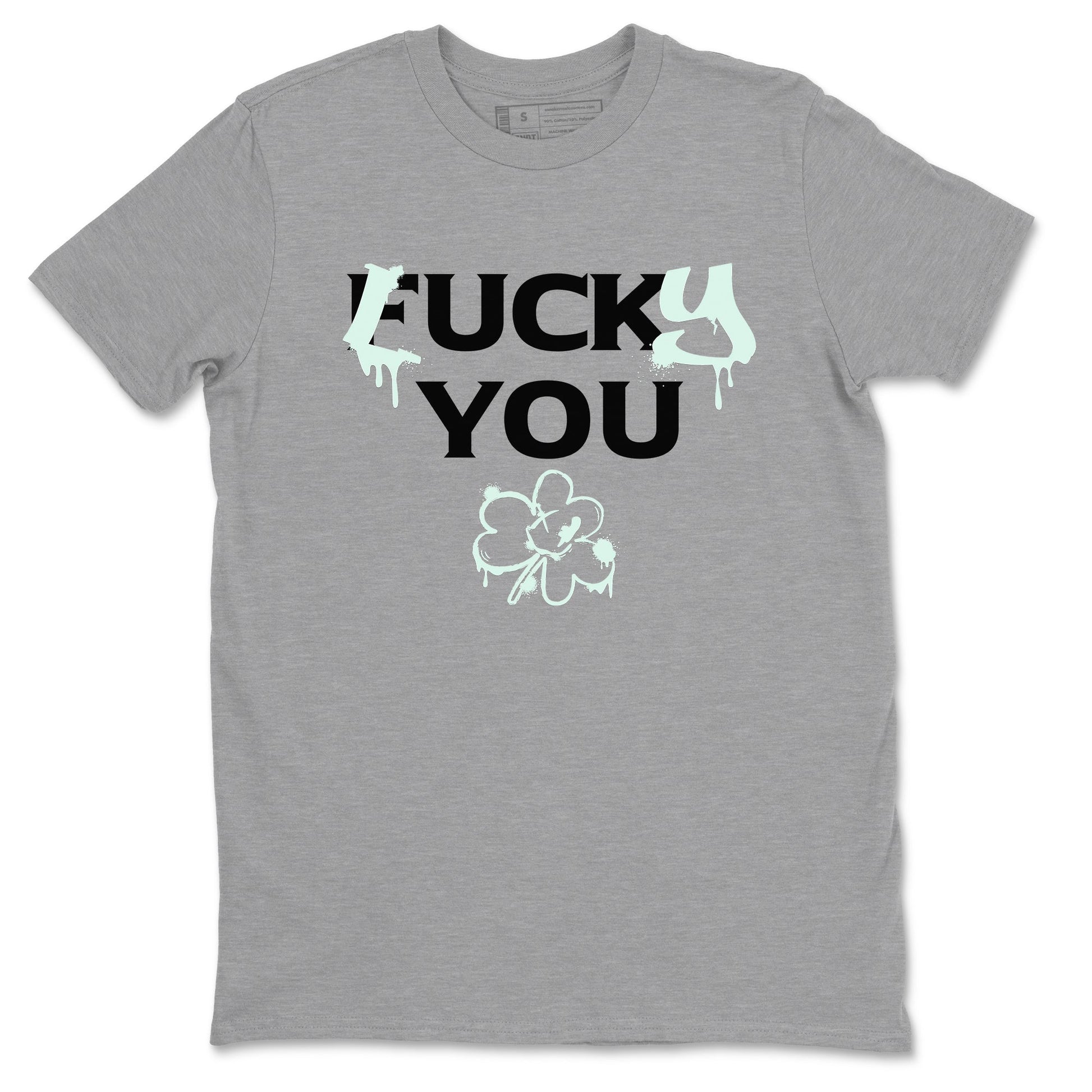 3s Green Glow shirt to match jordans Lucky You sneaker tees Air Jordan 3 Green Glow SNRT Sneaker Release Tees unisex cotton Heather Grey 2 crew neck shirt