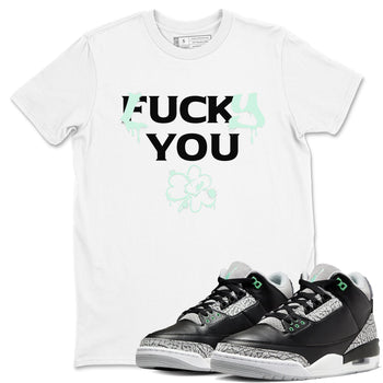 3s Green Glow shirt to match jordans Lucky You sneaker tees Air Jordan 3 Green Glow SNRT Sneaker Release Tees unisex cotton White 1 crew neck shirt