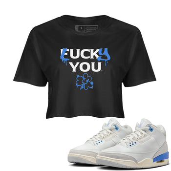 3s Lucky Shorts shirts to match jordans Lucky You sneaker match tees Air Jordan 3 Lucky Shorts match shoes to clothes SNRT Sneaker Tees unisex cotton Black 1 crop tee