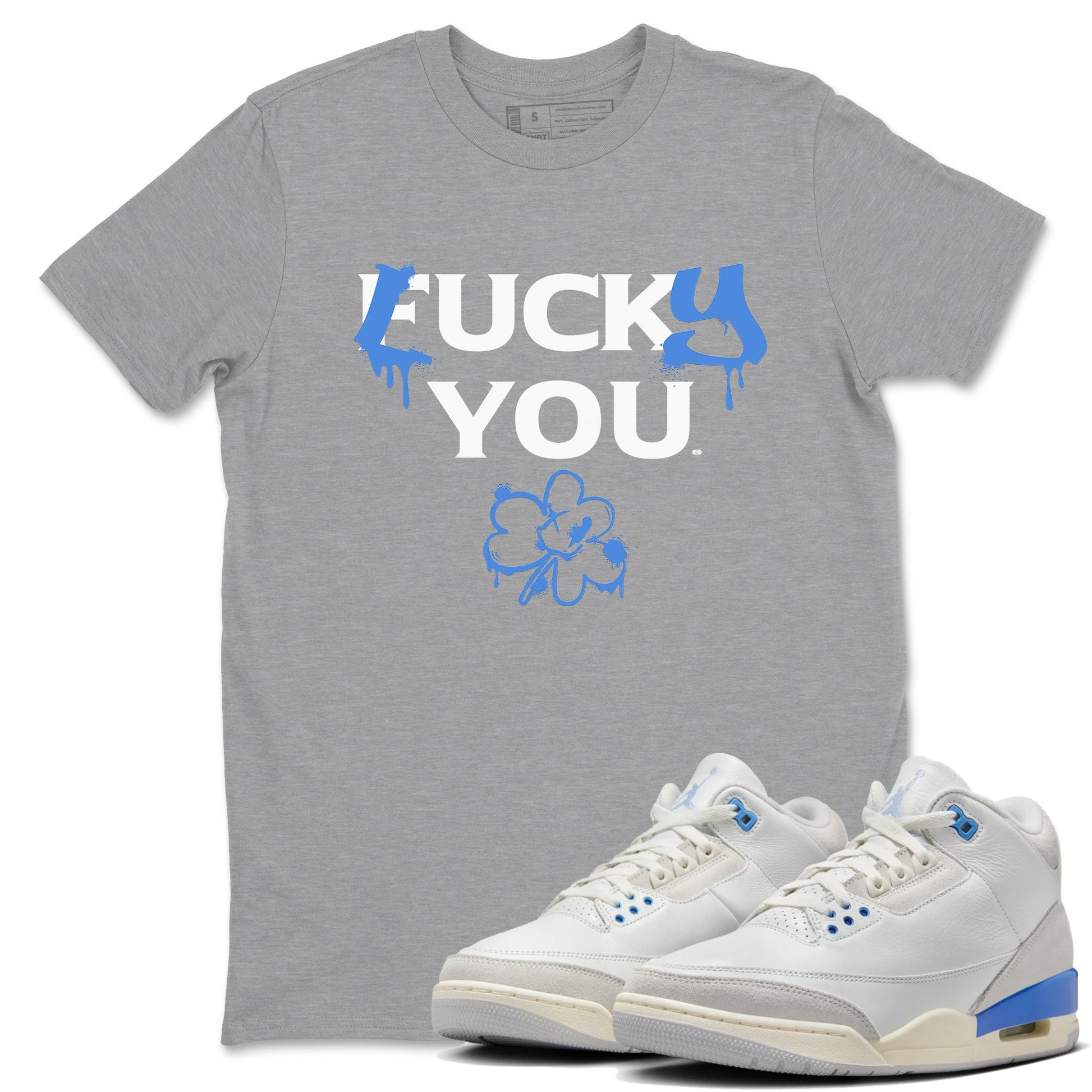 3s Lucky Shorts shirts to match jordans Lucky You sneaker match tees Air Jordan 3 Lucky Shorts match shoes to clothes SNRT Sneaker Tees unisex cotton Heather Grey 1 shirts
