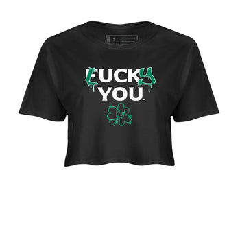 4s Oxidized Green shirts to match jordans Lucky You sneaker match tees Air Jordan 4 Oxidized Green SNRT Sneaker Tees streetwear brand Black 2 crop tee