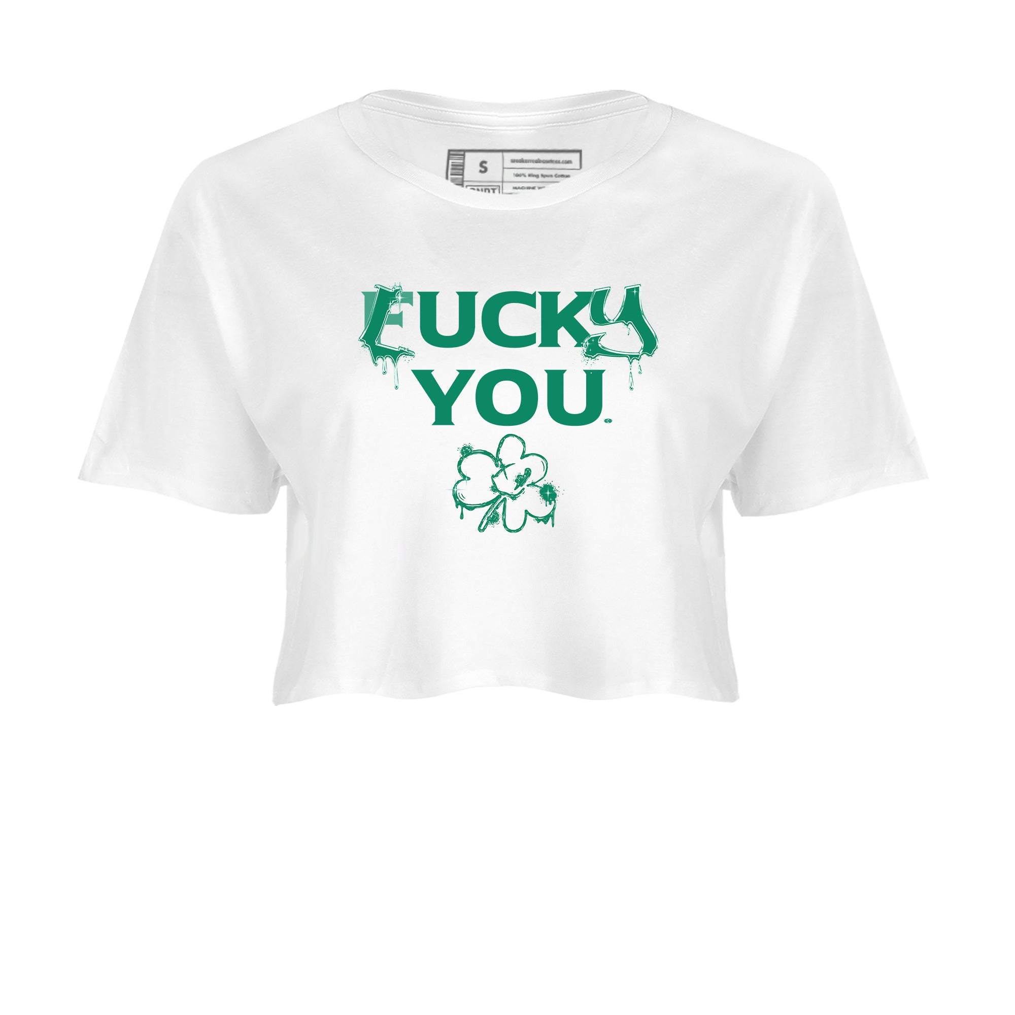 4s Oxidized Green shirts to match jordans Lucky You sneaker match tees Air Jordan 4 Oxidized Green SNRT Sneaker Tees streetwear brand White 2 crop tee