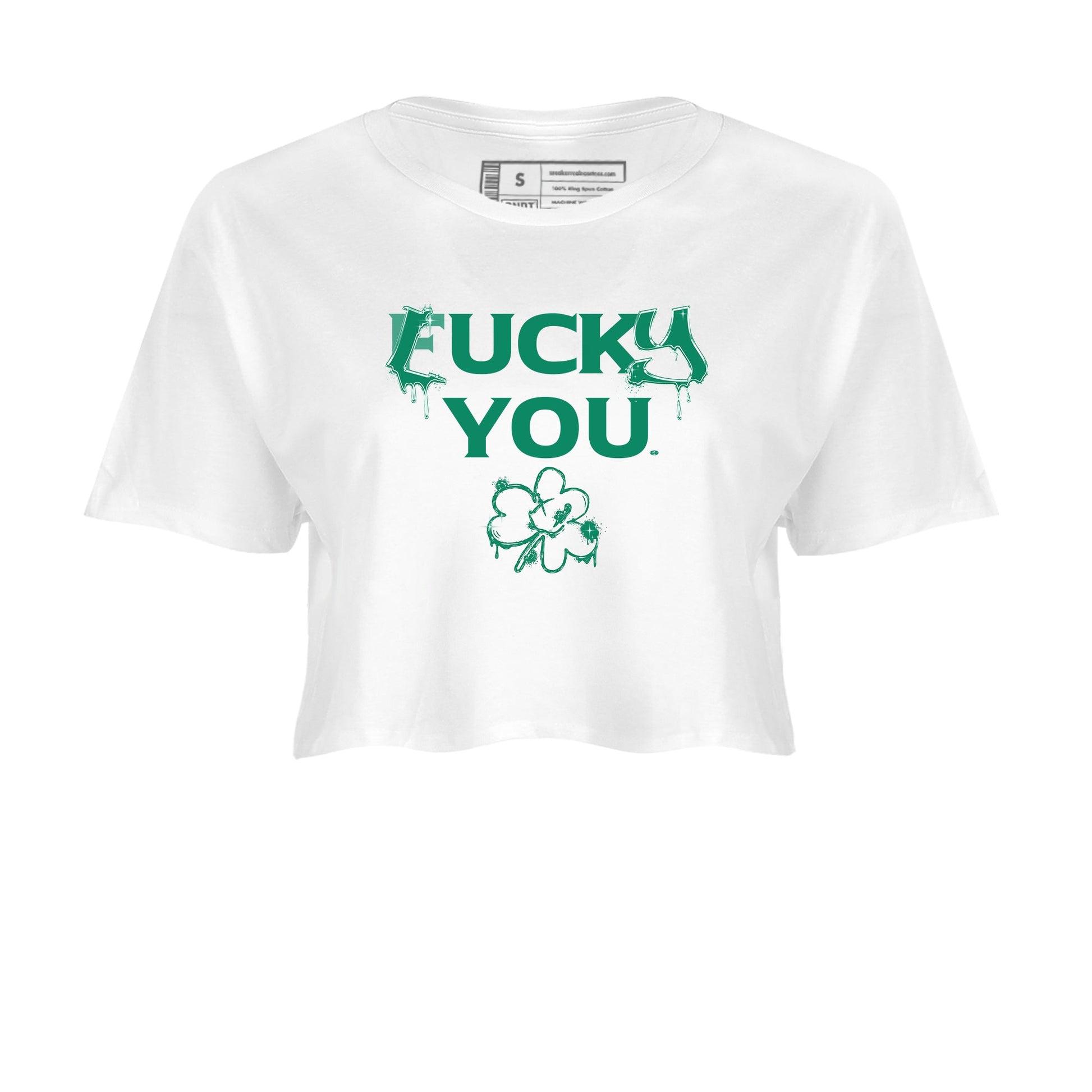 4s Oxidized Green shirts to match jordans Lucky You sneaker match tees Air Jordan 4 Oxidized Green SNRT Sneaker Tees streetwear brand White 2 crop tee