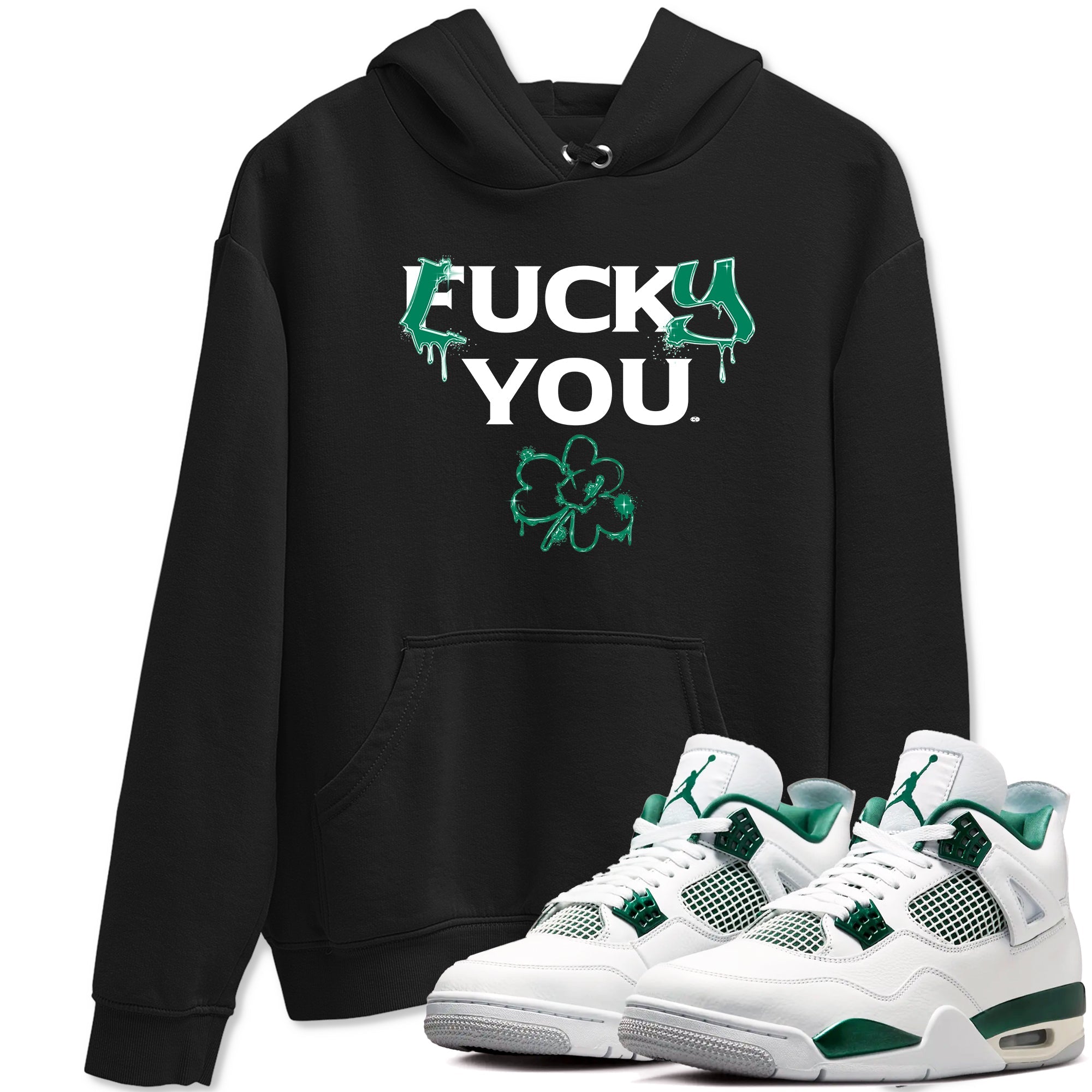 4s Oxidized Green shirts to match jordans Lucky You sneaker match tees Air Jordan 4 Oxidized Green SNRT Sneaker Tees streetwear brand Black 1 unisex cotton tee