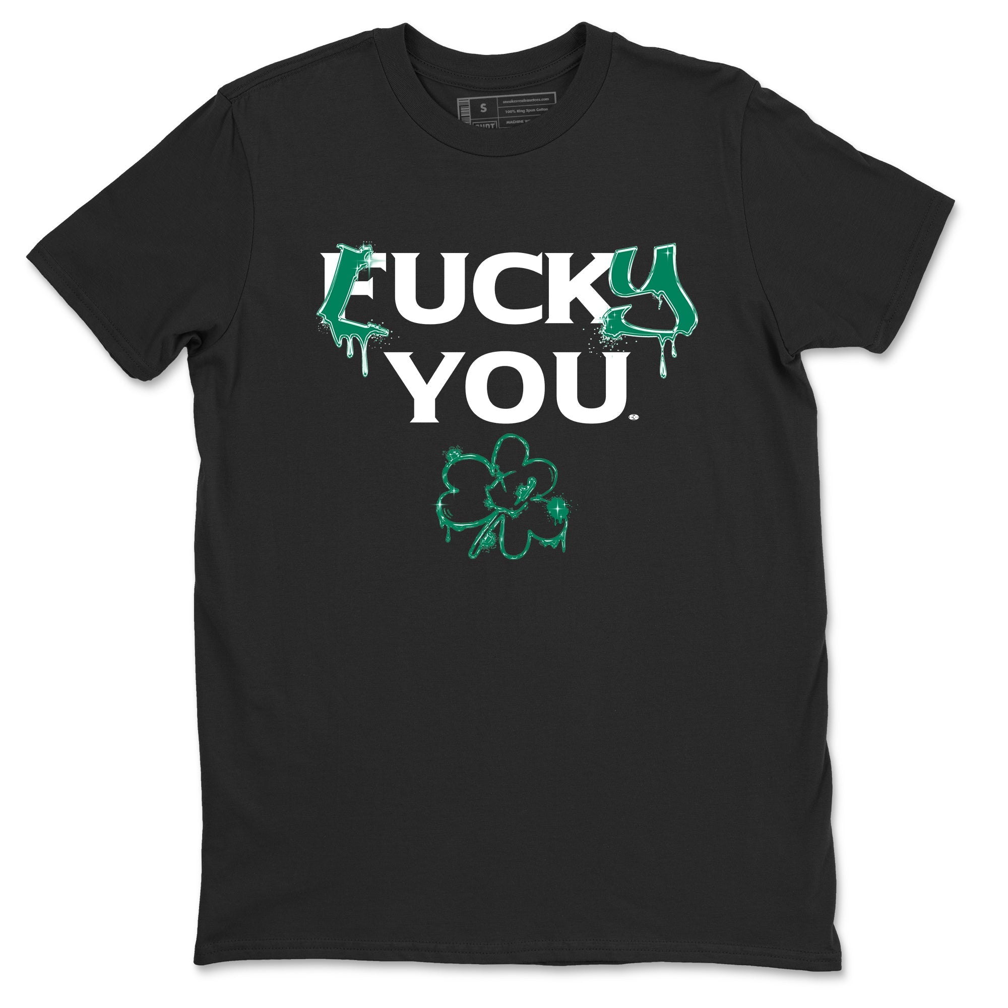 4s Oxidized Green shirts to match jordans Lucky You sneaker match tees Air Jordan 4 Oxidized Green SNRT Sneaker Tees streetwear brand Black 2 unisex cotton tee