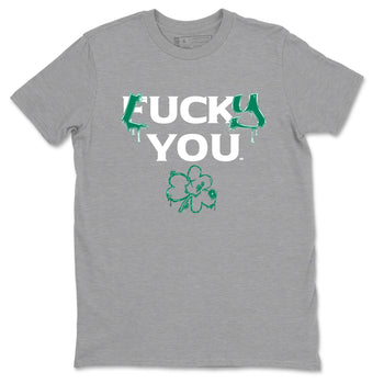 4s Oxidized Green shirts to match jordans Lucky You sneaker match tees Air Jordan 4 Oxidized Green SNRT Sneaker Tees streetwear brand Heather Grey 2 unisex cotton tee