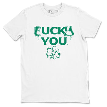 4s Oxidized Green shirts to match jordans Lucky You sneaker match tees Air Jordan 4 Oxidized Green SNRT Sneaker Tees streetwear brand White 2 unisex cotton tee