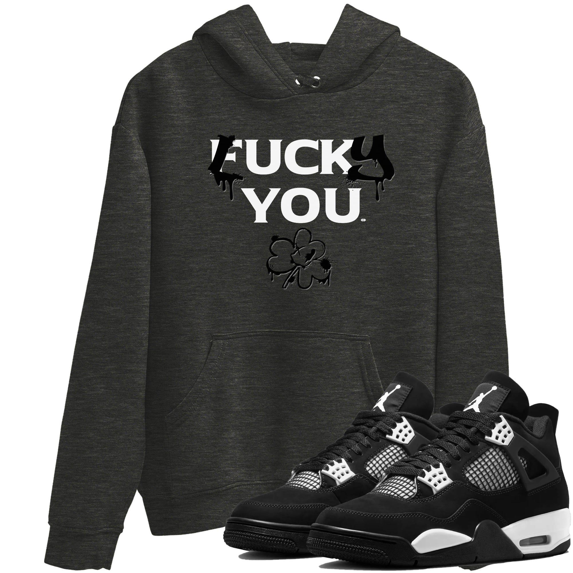 4s White Thunder shirts to match jordans Lucky You sneaker match tees Air Jordan 4 White Thunder SNRT Sneaker Release Tees unisex cotton Charcoal Heather 1 crew neck shirts