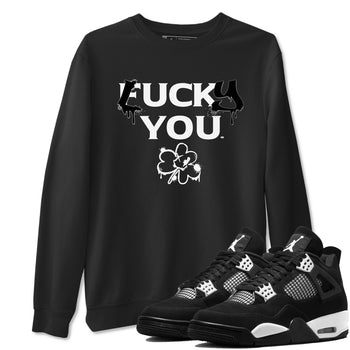 4s White Thunder shirts to match jordans Lucky You sneaker match tees Air Jordan 4 White Thunder SNRT Sneaker Release Tees unisex cotton Black 1 crew neck shirts