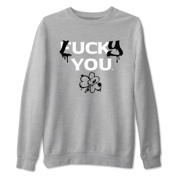 4s White Thunder shirts to match jordans Lucky You sneaker match tees Air Jordan 4 White Thunder SNRT Sneaker Release Tees unisex cotton Heather Grey 2 crew neck shirts
