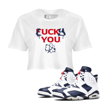 6s White And Midnight Navy shirts to match jordans Lucky You sneaker match tees Air Jordan 6 White And Midnight Navy SNRT Sneaker Release Tees unisex cotton White 1 Crop Shirts