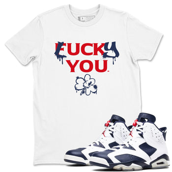 6s White And Midnight Navy shirts to match jordans Lucky You sneaker match tees Air Jordan 6 White And Midnight Navy SNRT Sneaker Release Tees unisex cotton White 1 crew neck shirts
