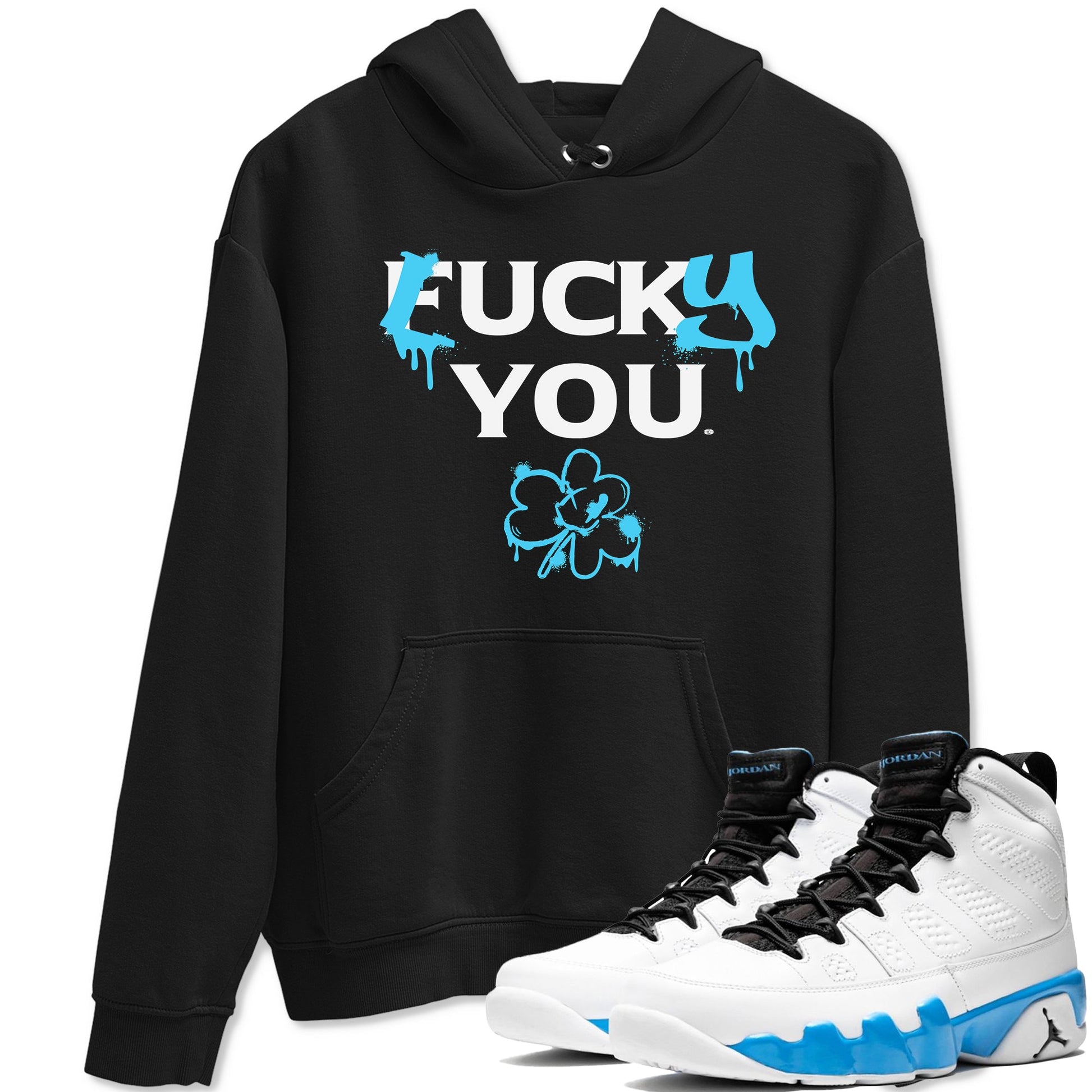 9s Powder Blue shirt to match jordans Lucky You sneaker tees Air Jordan 9 Powder Blue Streetwear Brand SNRT Sneaker Release Tees unisex cotton Black 1 crew neck shirt