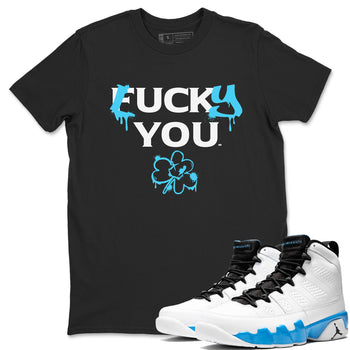 9s Powder Blue shirt to match jordans Lucky You sneaker tees Air Jordan 9 Powder Blue Streetwear Brand SNRT Sneaker Release Tees unisex cotton Black 1 crew neck shirt