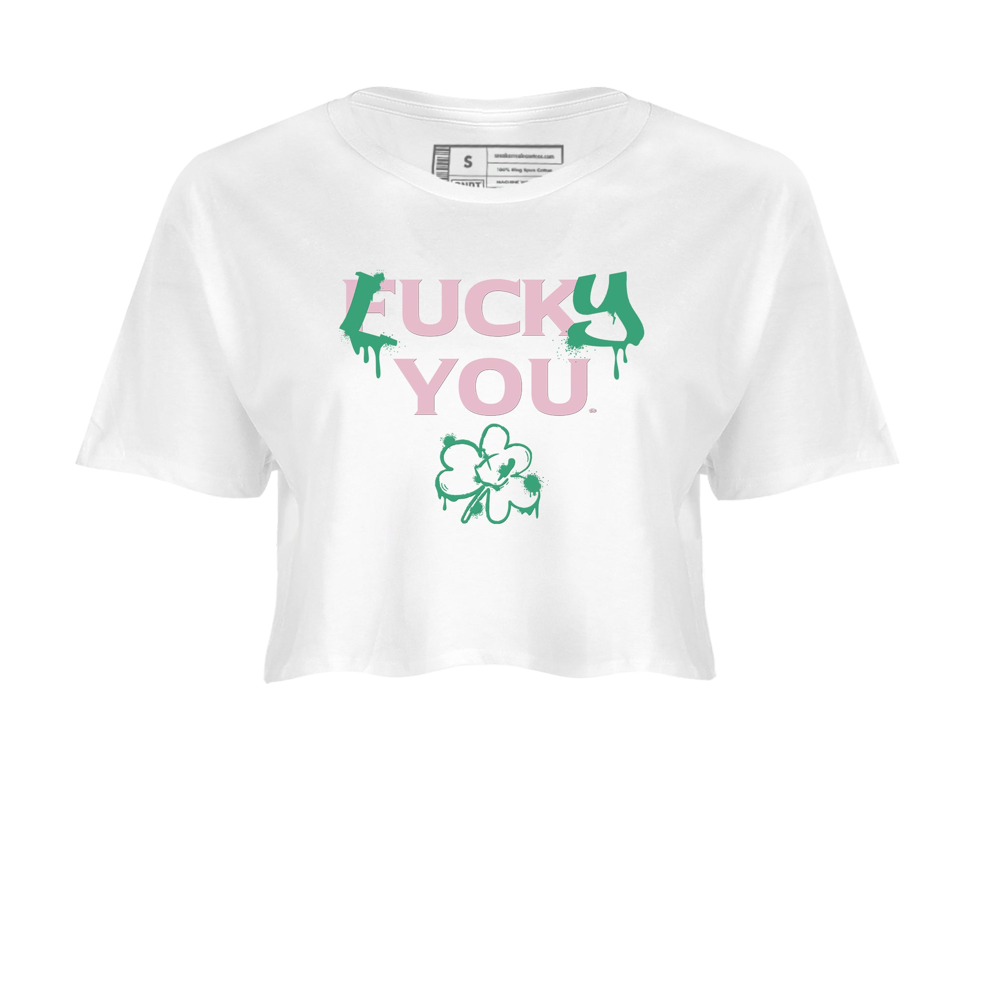 Dunk Low Medium Soft Pink Malachite shirt to match jordans Lucky You sneaker tees Dunk Medium Soft Pink Malachite SNRT Sneaker Release Tees White 2 crop length shirt