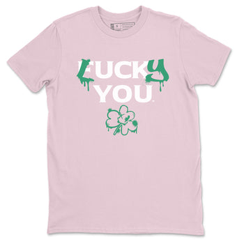 Dunk Low Medium Soft Pink Malachite shirt to match jordans Lucky You sneaker tees Dunk Medium Soft Pink Malachite SNRT Sneaker Release Tees unisex cotton Pink 2 crew neck shirt