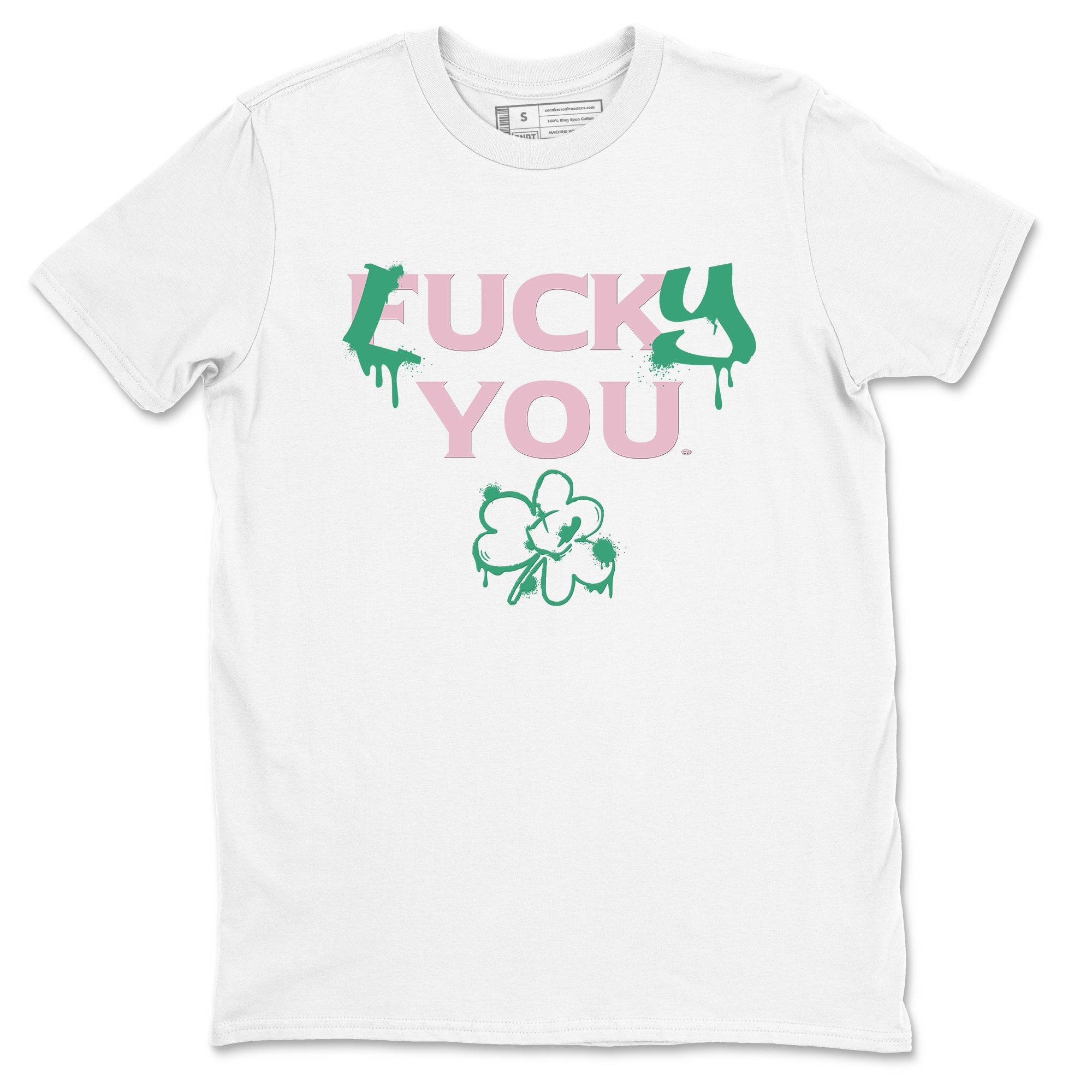 Dunk Low Medium Soft Pink Malachite shirt to match jordans Lucky You sneaker tees Dunk Medium Soft Pink Malachite SNRT Sneaker Release Tees unisex cotton White 2 crew neck shirt