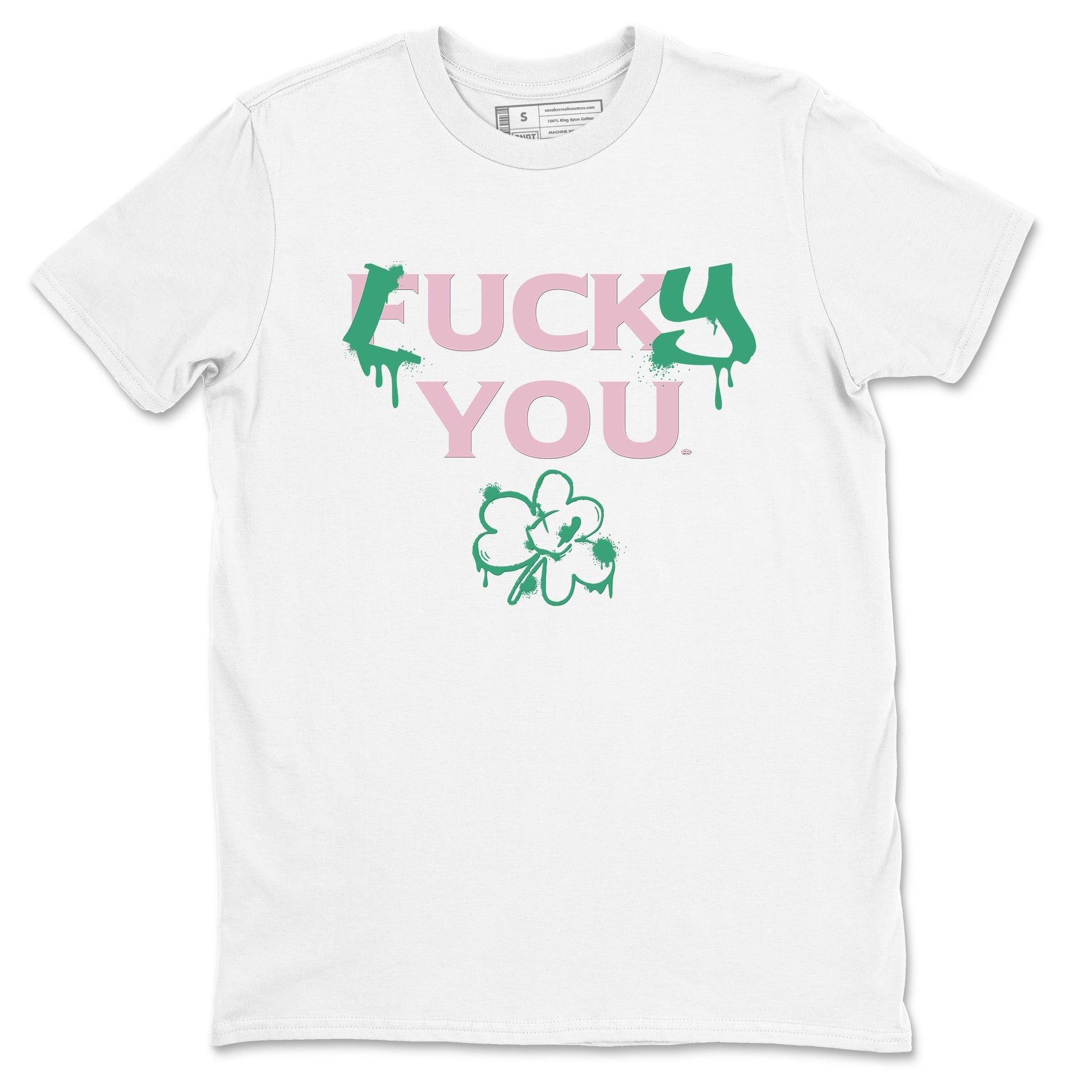 Dunk Low Medium Soft Pink Malachite shirt to match jordans Lucky You sneaker tees Dunk Medium Soft Pink Malachite SNRT Sneaker Release Tees unisex cotton White 2 crew neck shirt