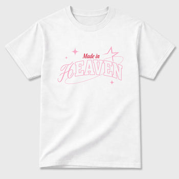Sneaker match tees – Sneaker Tees To Match Air Jordan 1 Travis Scott Tropical Pink Shoes – Made in Heaven Tee White 2