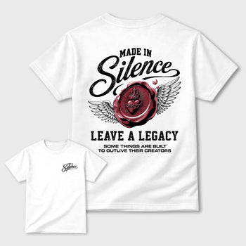 Made in Silence Graphic T-Shirt sneaker match tee designed for the 3s Burgundy Crush, featuring coordinated color options for a perfect streetwear match. White shirt.