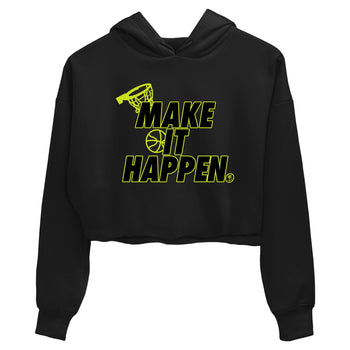 Foams One Black Volt shirts to match jordans Make It Happen sneaker match tees Air Foamposite One Black and Volt match shoes to clothes SNRT Sneaker Tees unisex cotton Black 2 crop tee