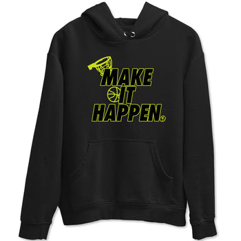 Foams One Black Volt shirts to match jordans Make It Happen sneaker match tees Air Foamposite One Black and Volt match shoes to clothes SNRT Sneaker Tees unisex cotton Black 2 shirts