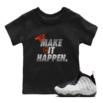 Foams One Jin shirts to match jordans Make It Happen sneaker match tees Air Foamposite One Jin match shoes to clothes SNRT Sneaker Tees Youth Baby Black 1 tee