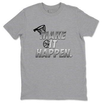 Foams One Jin shirts to match jordans Make It Happen sneaker match tees Air Foamposite One Jin match shoes to clothes SNRT Sneaker Tees unisex cotton Heather Grey 2 shirts