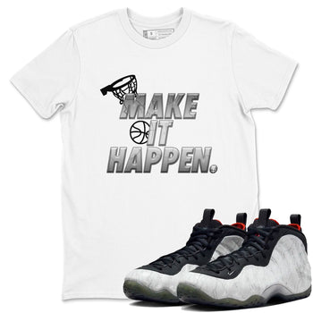 Foams One Jin shirts to match jordans Make It Happen sneaker match tees Air Foamposite One Jin match shoes to clothes SNRT Sneaker Tees unisex cotton White 1 shirts