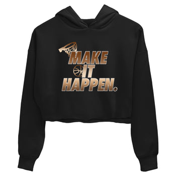 Foams One Metallic Copper shirts to match jordans Make It Happen sneaker match tees Air Foamposite One Metallic Copper match shoes to clothes SNRT Sneaker Tees unisex cotton Black 2 crop tee